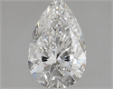 Natural Diamond 1.60 Carats, Pear with  Cut, F Color, SI2 Clarity and Certified by HRD