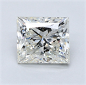 Natural Diamond 1.92 Carats, Princess with  Cut, J Color, SI2 Clarity and Certified by GIA