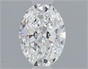 Natural Diamond 0.40 Carats, Oval with  Cut, F Color, SI2 Clarity and Certified by GIA