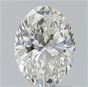 Natural Diamond 0.90 Carats, Oval with  Cut, H Color, VS1 Clarity and Certified by GIA