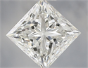 Natural Diamond 1.02 Carats, Princess with  Cut, F Color, VVS2 Clarity and Certified by IGI