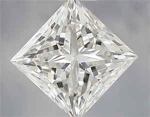 Picture of Natural Diamond 1.02 Carats, Princess with  Cut, F Color, VVS2 Clarity and Certified by IGI