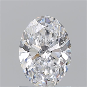Picture of Natural Diamond 1.20 Carats, Oval with  Cut, D Color, SI1 Clarity and Certified by GIA
