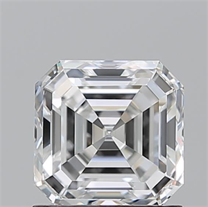 Foto Diamante Natural 1.20 quilates, Asscher , Color G, claridad VS1 y certificado GIA de