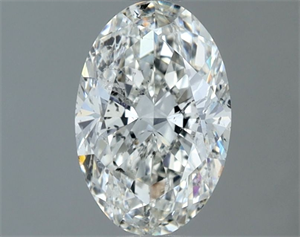 Picture of Natural Diamond 1.01 Carats, Oval with  Cut, H Color, SI2 Clarity and Certified by IGI