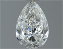 Natural Diamond 1.00 Carats, Pear with  Cut, H Color, VS2 Clarity and Certified by IGI