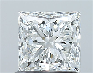 Picture of Natural Diamond 1.00 Carats, Princess with  Cut, G Color, VS2 Clarity and Certified by GIA