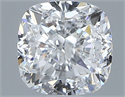 Diamante Natural 1.00 quilates, Del cojín , Color D, claridad VS2 y certificado GIA