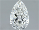 Natural Diamond 0.81 Carats, Pear with  Cut, I Color, VVS1 Clarity and Certified by GIA