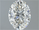 Natural Diamond 1.20 Carats, Oval with  Cut, G Color, VS2 Clarity and Certified by IGI