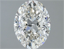 Natural Diamond 1.20 Carats, Oval with  Cut, G Color, VS2 Clarity and Certified by IGI
