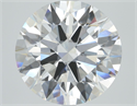 Lab Grown Diamond 4.01 Carats, Round with Ideal Cut, F Color, VVS1 Clarity and Certified by IGI