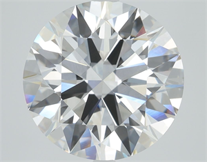 Picture of Lab Grown Diamond 4.01 Carats, Round with Ideal Cut, F Color, VVS1 Clarity and Certified by IGI