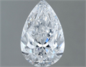 Natural Diamond 0.71 Carats, Pear with  Cut, D Color, VS1 Clarity and Certified by GIA