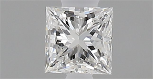 Picture of Natural Diamond 0.29 Carats, Princess with  Cut, F Color, VVS1 Clarity and Certified by GIA