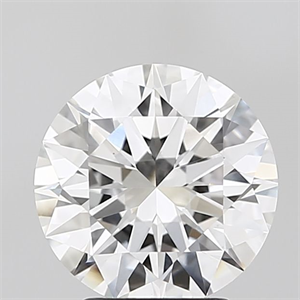 Picture of Lab Grown Diamond 2.61 Carats, Round with Ideal Cut, F Color, VVS2 Clarity and Certified by IGI