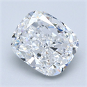 Diamante Natural 1.50 quilates, Del cojín , Color E, claridad SI1 y certificado GIA