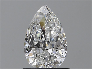 Foto Diamante Natural 0.90 quilates, De pera , Color E, claridad SI1 y certificado GIA de