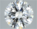 Natural Diamond 2.90 Carats, Round with Excellent Cut, H Color, SI1 Clarity and Certified by GIA