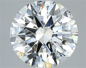 Picture of Natural Diamond 2.90 Carats, Round with Excellent Cut, H Color, SI1 Clarity and Certified by GIA