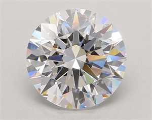 Picture of Lab Grown Diamond 3.04 Carats, Round with Ideal Cut, E Color, VVS2 Clarity and Certified by IGI