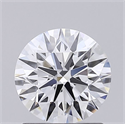 Lab Grown Diamond 1.20 Carats, Round with Ideal Cut, D Color, VS1 Clarity and Certified by IGI