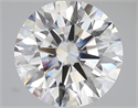 Lab Grown Diamond 4.03 Carats, Round with Ideal Cut, E Color, VVS2 Clarity and Certified by IGI