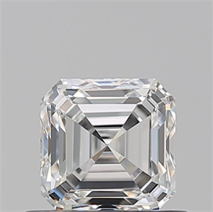 Picture of Natural Diamond 0.64 Carats, Asscher with  Cut, G Color, VVS1 Clarity and Certified by GIA
