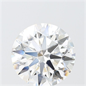 Lab Grown Diamond 3.08 Carats, Round with Ideal Cut, E Color, VVS1 Clarity and Certified by IGI