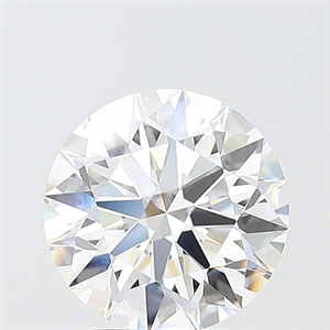 Picture of Lab Grown Diamond 3.08 Carats, Round with Ideal Cut, E Color, VVS1 Clarity and Certified by IGI