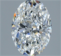 Natural Diamond 1.02 Carats, Oval with  Cut, F Color, VVS2 Clarity and Certified by GIA