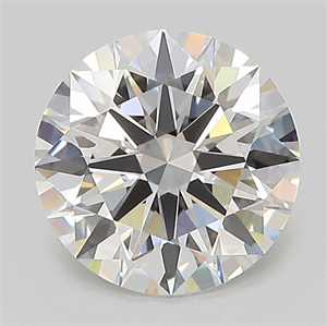 Picture of Lab Grown Diamond 2.05 Carats, Round with Ideal Cut, D Color, VVS1 Clarity and Certified by IGI