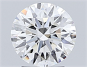 Lab Grown Diamond 2.59 Carats, Round with Ideal Cut, G Color, VVS2 Clarity and Certified by IGI