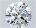 Natural Diamond 1.70 Carats, Round with Excellent Cut, H Color, VVS2 Clarity and Certified by GIA