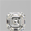 Natural Diamond 1.01 Carats, Asscher with  Cut, I Color, VS2 Clarity and Certified by GIA