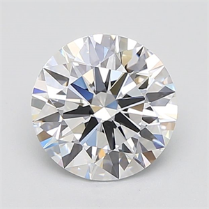 Picture of Lab Grown Diamond 2.59 Carats, Round with Ideal Cut, F Color, IF Clarity and Certified by IGI
