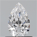 Natural Diamond 0.60 Carats, Pear with  Cut, D Color, VS1 Clarity and Certified by GIA
