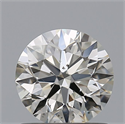 Natural Diamond 0.90 Carats, Round with Excellent Cut, J Color, SI1 Clarity and Certified by GIA