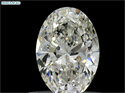 Natural Diamond 0.80 Carats, Oval with  Cut, J Color, SI1 Clarity and Certified by GIA