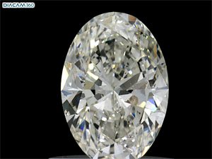 Picture of Natural Diamond 0.80 Carats, Oval with  Cut, J Color, SI1 Clarity and Certified by GIA