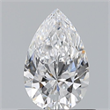 Diamante Natural 0.63 quilates, De pera , Color D, claridad VVS1 y certificado GIA