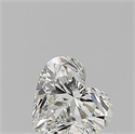 Natural Diamond 0.51 Carats, Heart with  Cut, I Color, VVS2 Clarity and Certified by GIA
