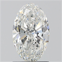 Natural Diamond 1.30 Carats, Oval with  Cut, E Color, SI2 Clarity and Certified by GIA