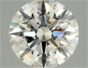 Natural Diamond 0.72 Carats, Round with Excellent Cut, L Color, VVS1 Clarity and Certified by GIA