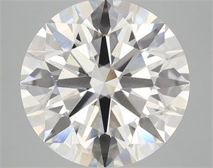 Picture of Lab Grown Diamond 4.81 Carats, Round with Ideal Cut, H Color, VS2 Clarity and Certified by IGI