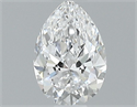 Diamante Natural 0.40 quilates, De pera , Color D, claridad VS2 y certificado GIA