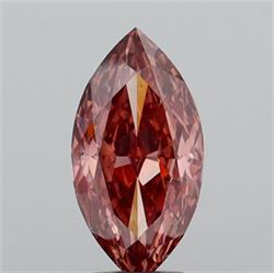 Picture of Lab Grown Diamond 3.25 Carats, Marquise with  Cut, Fancy Brown Color, VS2 Clarity and Certified by IGI