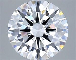 Picture of Lab Grown Diamond 3.02 Carats, Round with Excellent Cut, E Color, VVS2 Clarity and Certified by IGI