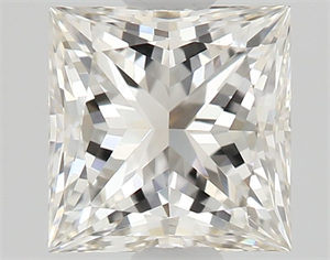 Picture of Natural Diamond 0.50 Carats, Princess with  Cut, I Color, VVS1 Clarity and Certified by GIA