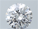 Diamante Natural 0.75 quilates, Redondo , Color E, claridad IF y certificado GIA